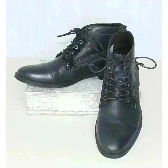 Steve Madden Leather Suede Casual Preppy Boho Minimalist Men's Ankle Boot Size 8